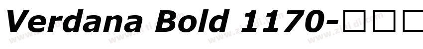 Verdana Bold 1170字体转换